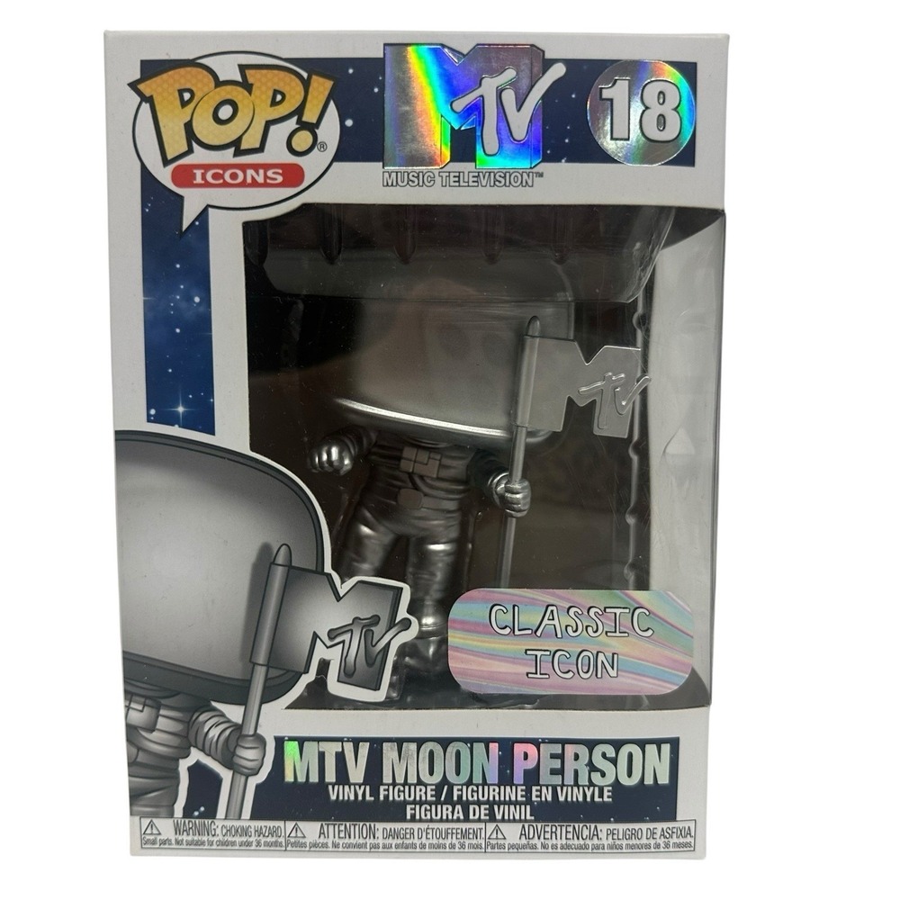 Funko POP Icons MTV Moon Person Video Music Award Vinyl Figure 18 Vaulted 43563